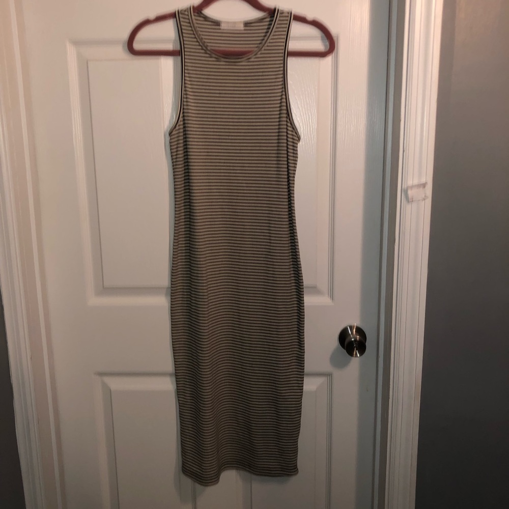 Lush Striped Bodycon Dress